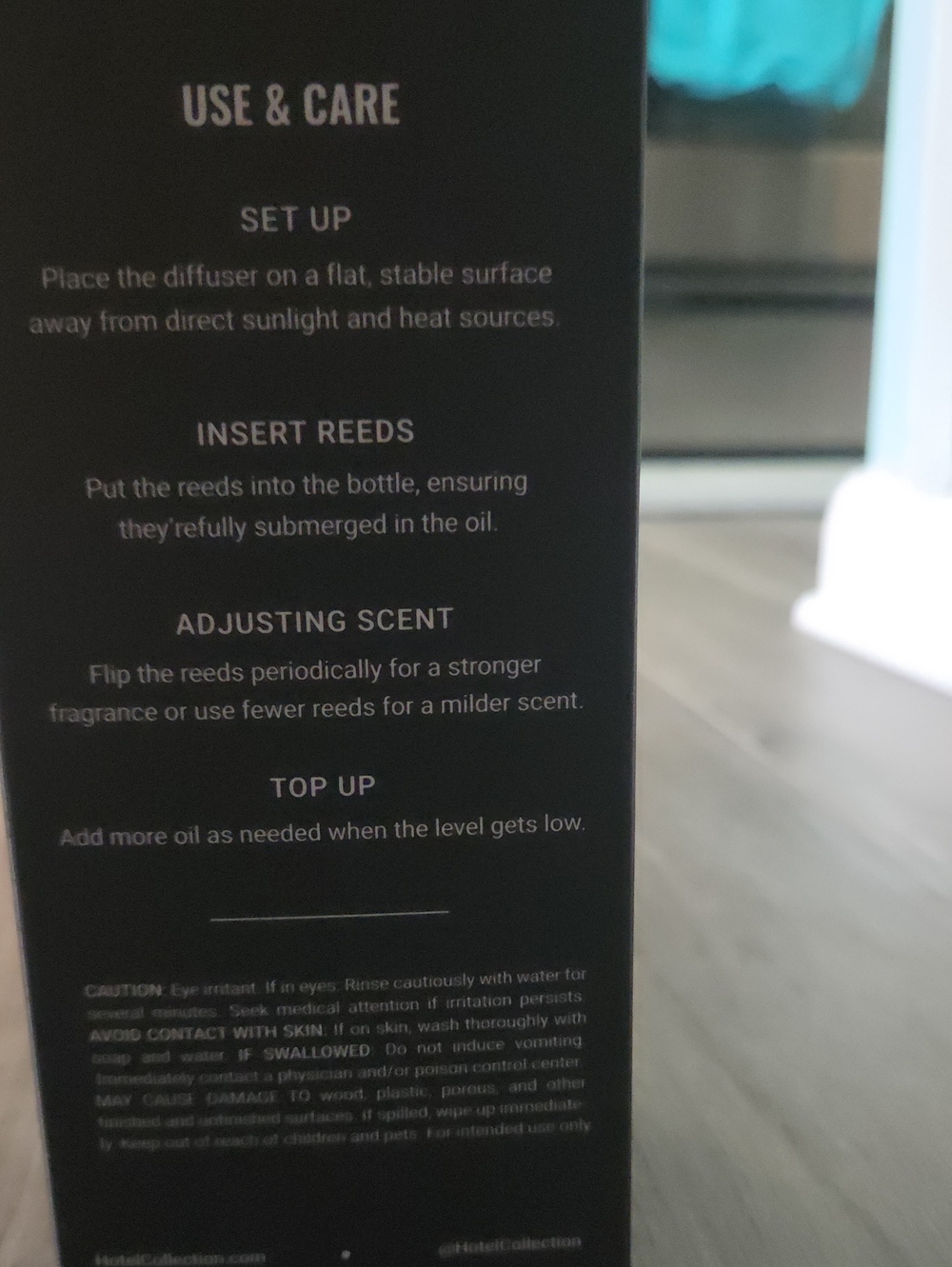 Hotel Collection E11EVEN Reed Diffuser Black & Silver New In Box - Picture 4 of 4